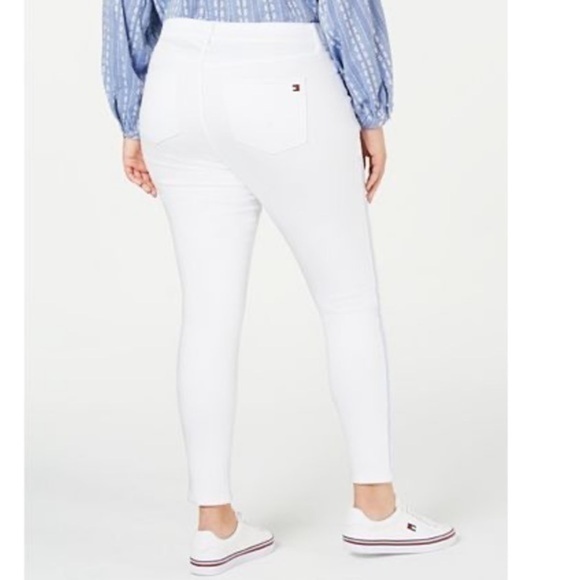 NWT Tommy Hilfiger Bedford Jeans w/ Stripe White - Picture 6 of 7